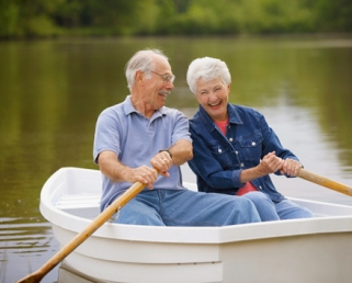 couple in boat